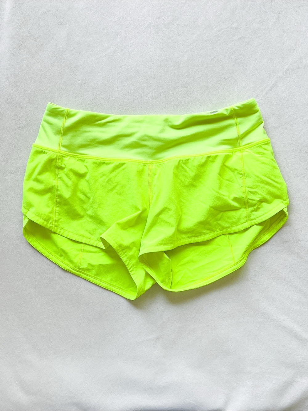 lululemon athletica High-Rise Neon Chartreuse Athletic Shorts